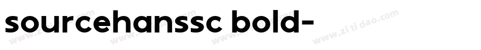 sourcehanssc bold字体转换